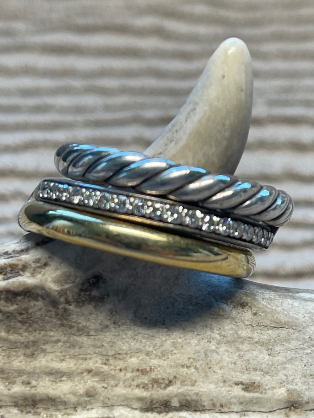 David Yurman Mercer 3 Row Ring